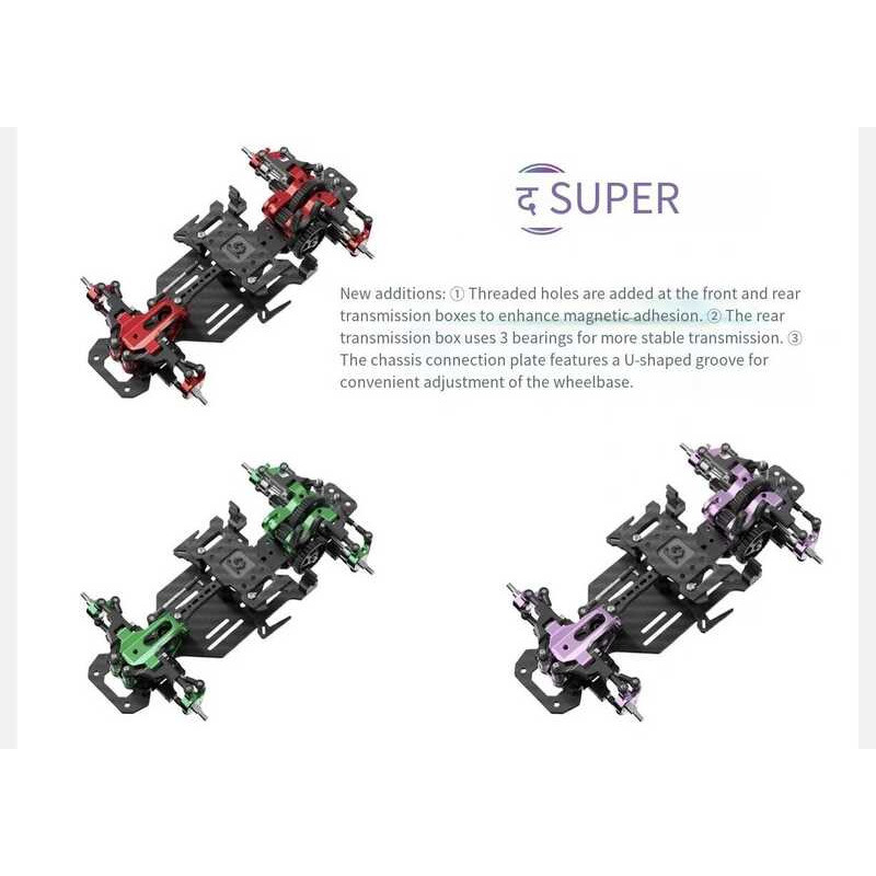 TG 3 E RACING RWD Rear-Drive Drift Racing RC Car Frame Chassis 1/24 1/ ...
