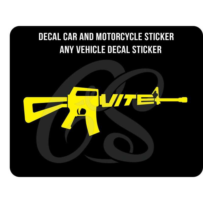 Cavite Style Armalite-M-16 Design Car And Motorcycle Decal Sticker 165 ...