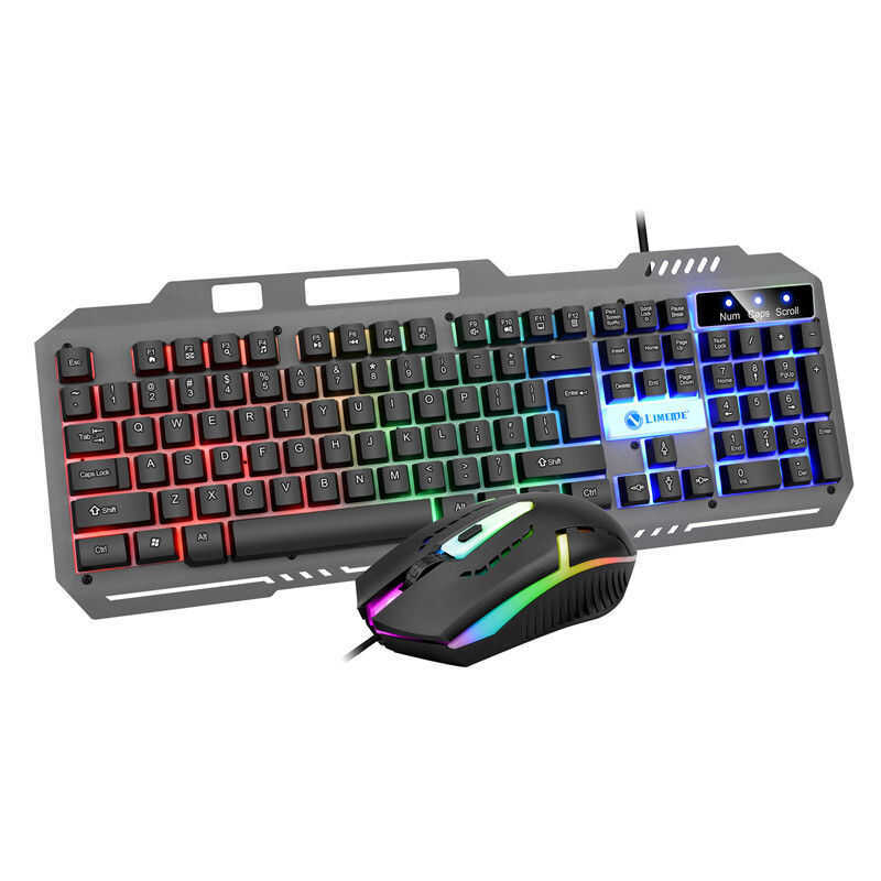 Limeide K25 Wired Gaming Keyboard Metal Typing For Notebook Desktop ...