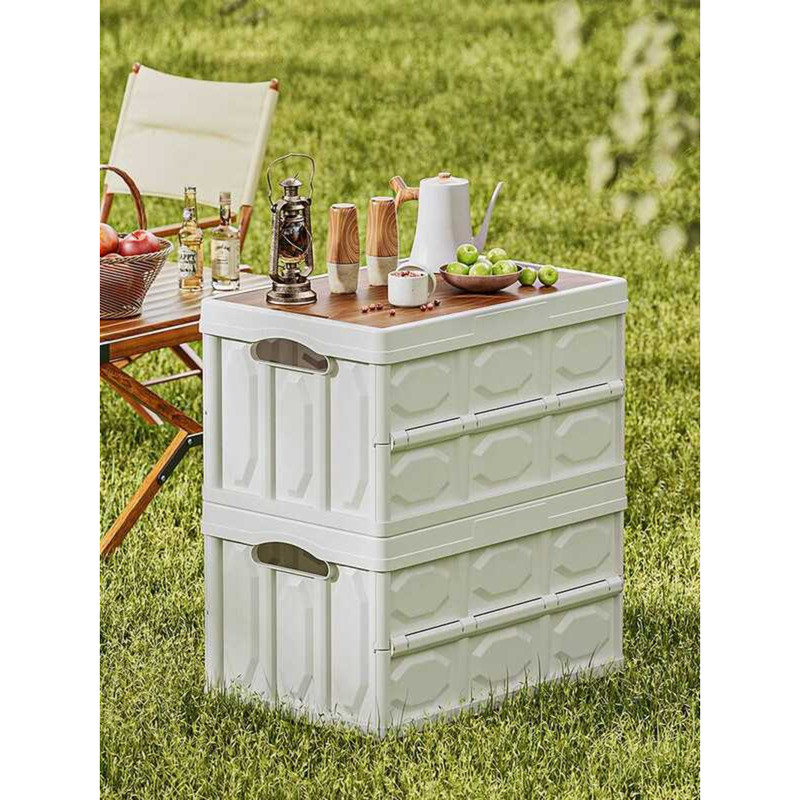 Outdoor Folding Picnic Storage Organizer Car Trunk Camping Box | Shopee ...