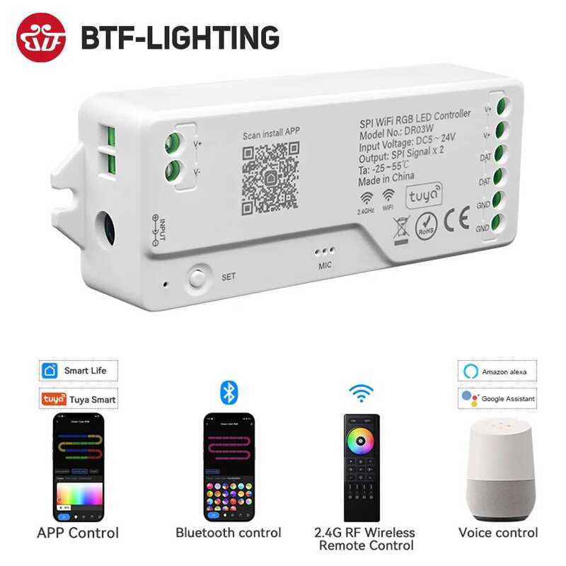 Cf Tuya 1 Wifi LED Controller SPI RGBIC For Ws2811 Ws2812b Ws2815 FCOB ...