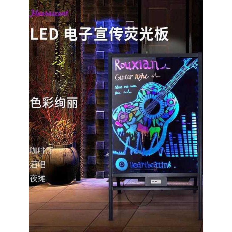 LED Display Electronic Handwritten Luminous Letters Flashing Street ...
