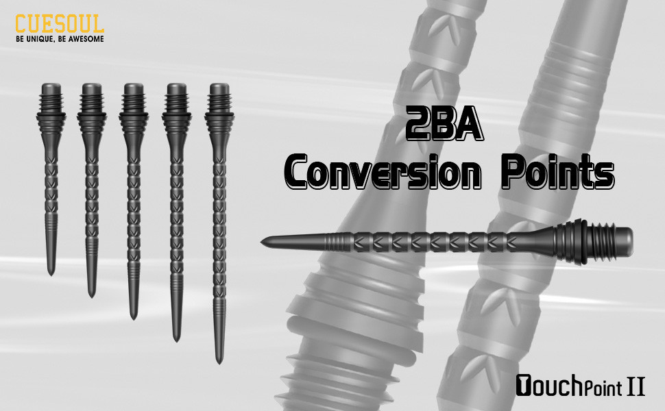 CUESOUL TOUCH-Point 2ba Conversion Dart Point Convert Soft Tip to Steel ...