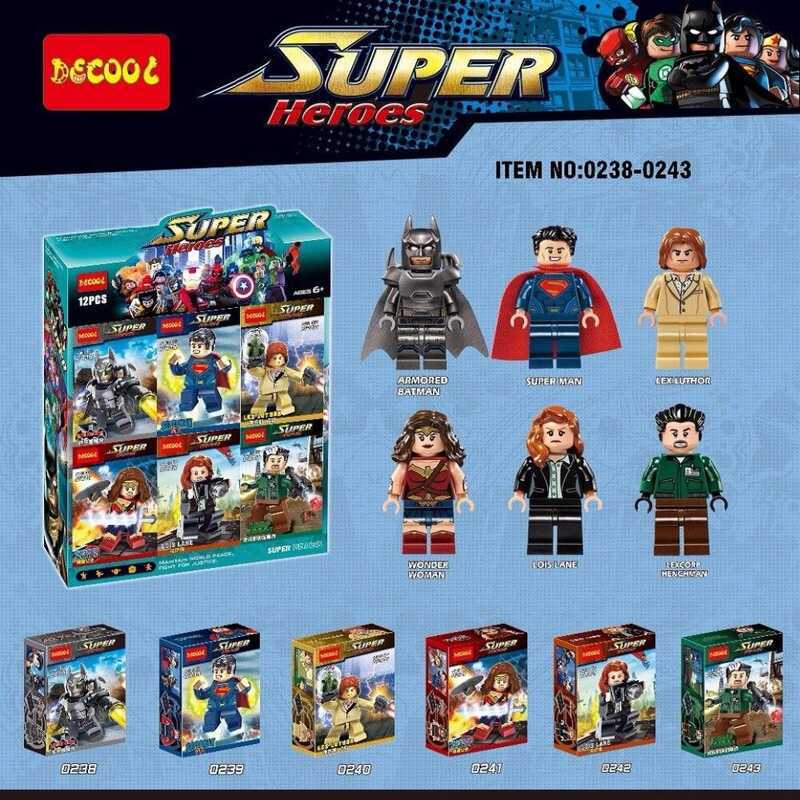 FNM Super Heroes Building Blocks Bricks Figures For Kids DIY Toys ...