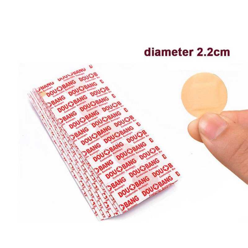 100Pcs/Lot Round Band Wound Plaster Sterile Hemostasis Stickers First ...