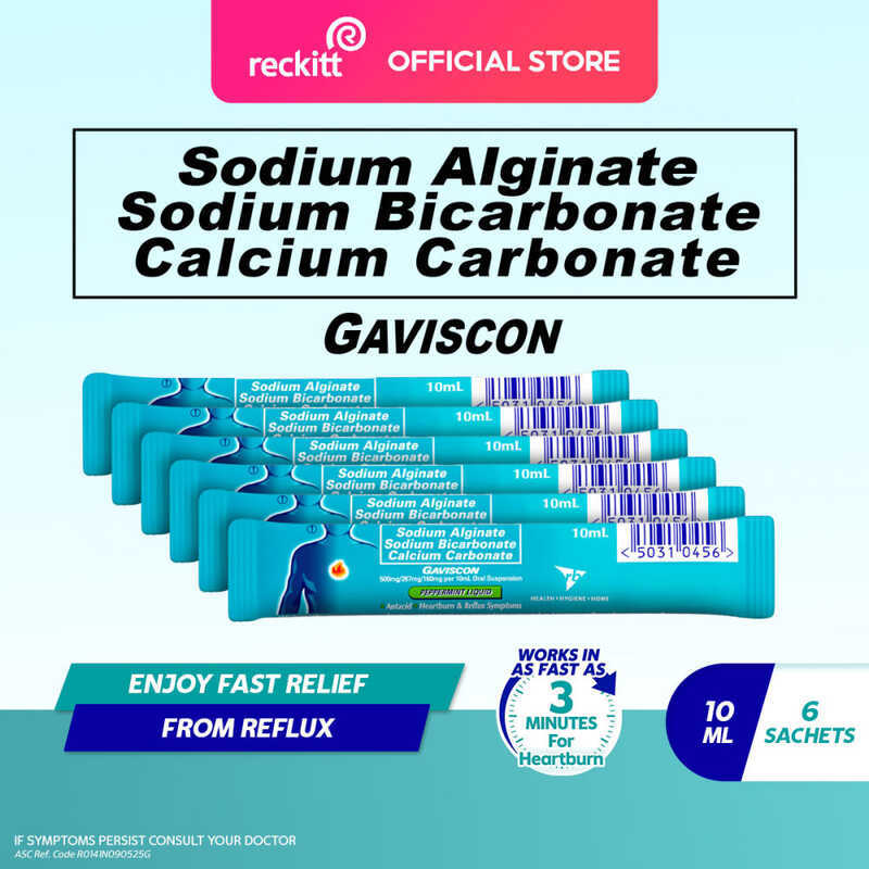 421 Gaviscon Original Antacid Liquid Sachet 10Ml Bundle Of 6 Acid ...