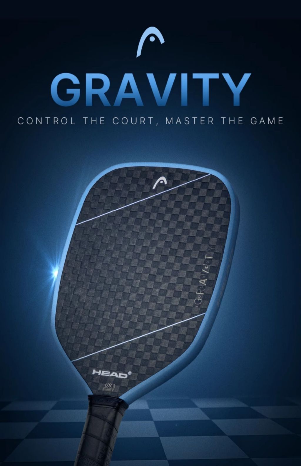 Hyde Head Gravity 2025 Professional Pickle Racket 12K Carbon Fiber ...