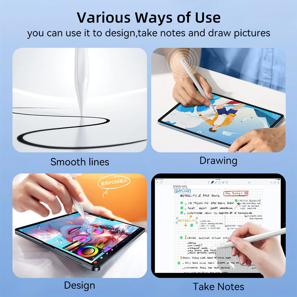 UncleZ for Universal Stylus Pen for iPad 11th 10th Gen A16 9th 8th 7th ...