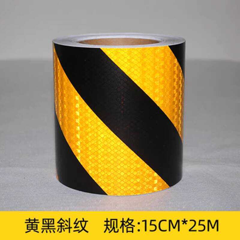 5cm High-Strength Yellow and Black Diagonal Film Arrow Reflective ...