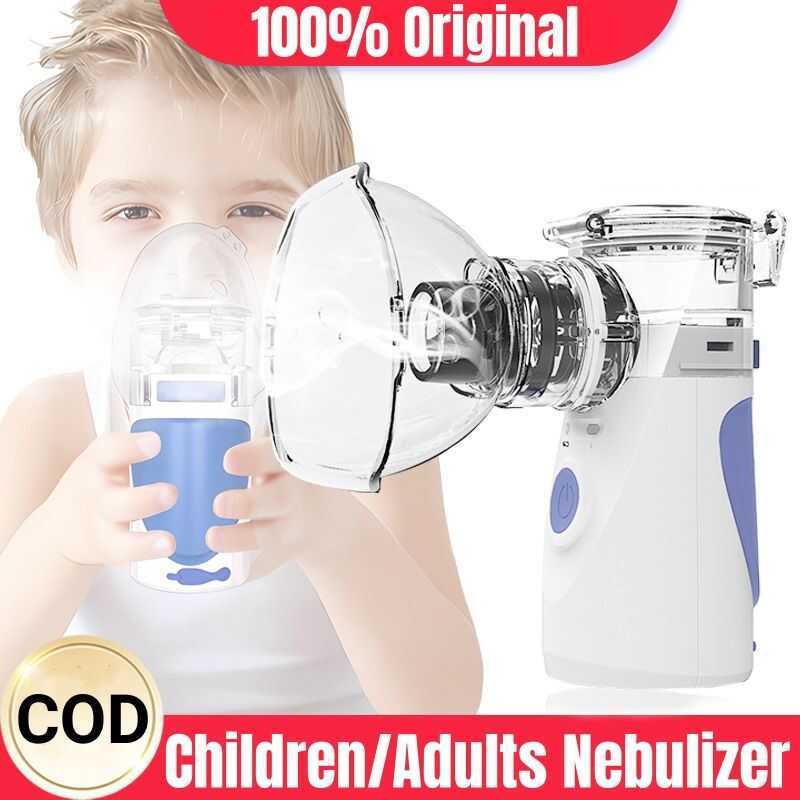 Machine Portable Rechargeable Mesh Nebulizer Inhaler Asthm Coughing ...
