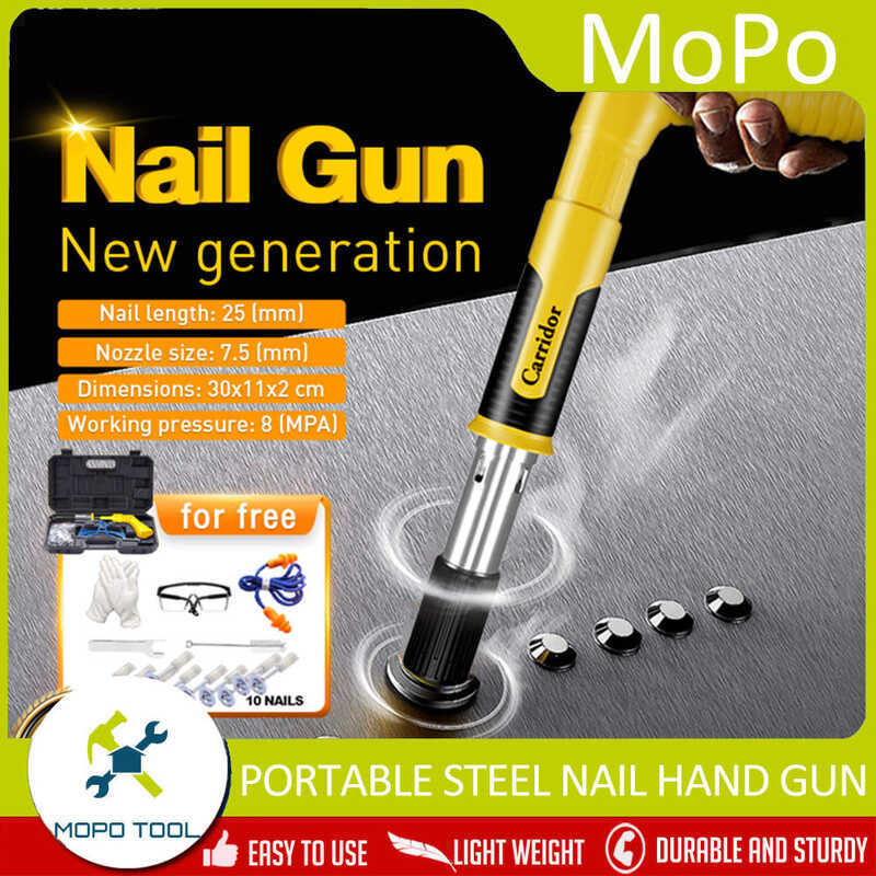 Nail Gun Heavy Duty Concrete Power Tool Tacker Tools Cordless Steel ...