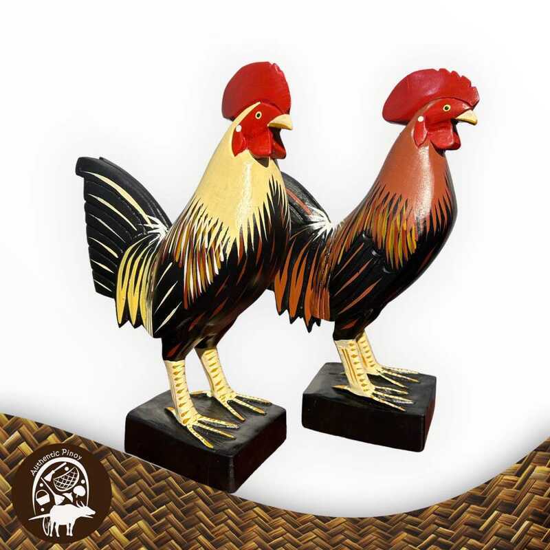 0Bd Wooden Rooster Display Philippine Souvenir | Manok Na Panabong ...