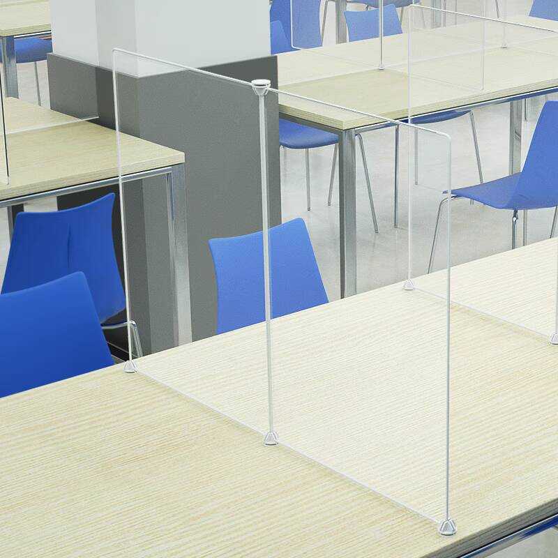 Canteen Dining Anti-Splash Plastic Table Center Divider Board Office ...