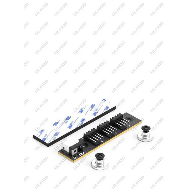 ULMOD Magnetic Power DC 1 to 3 Fan 3-Pin 4-Pin External Adapter Cabinet ...