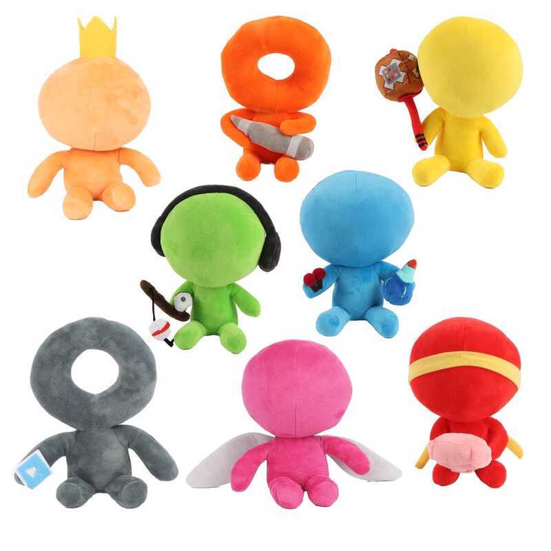 Game Peripheral Red Stickman Plush Doll Anime Toy Birthday Gift ...
