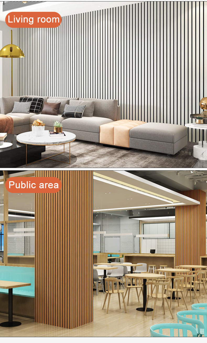 3D Wallpaper Design Wall Decor Wood Fluted Self adhesive Waterproof ...