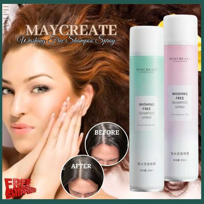 002 C10 SUPER TRENDING MAYCREATE WASHING FREE DRY SHAMPOO This ...
