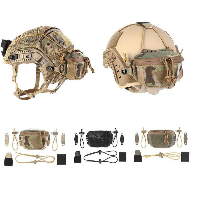 A SC 3 Style Universal Helmet Rear Battery Pouch NVG Counterweight ...