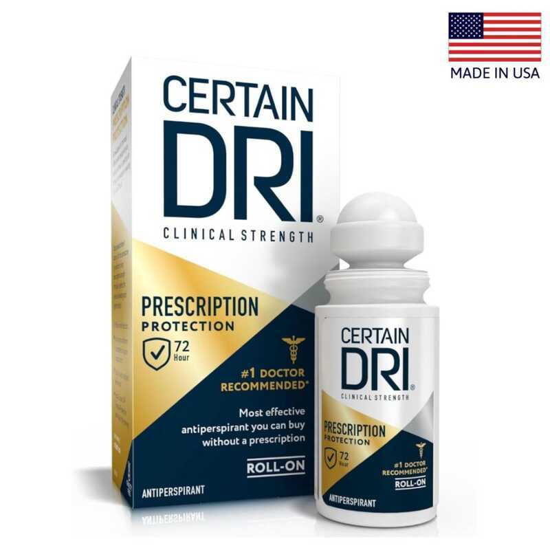 Certain Dri Prescription Strength Clinical Antiperspirant Roll-On 1.2 ...