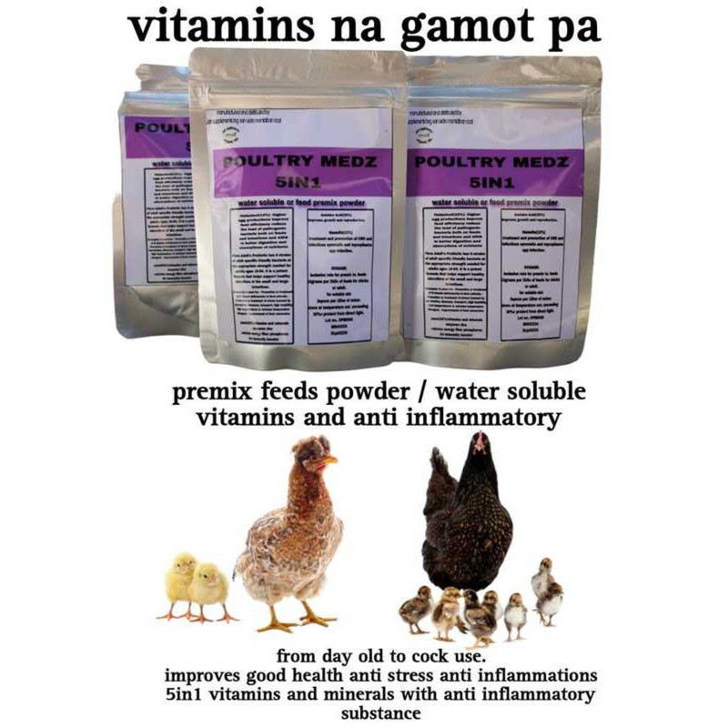 Vitamins Para Sa Sisiw Tandang Na Manok 5In1100grams Eb7 | Shopee ...