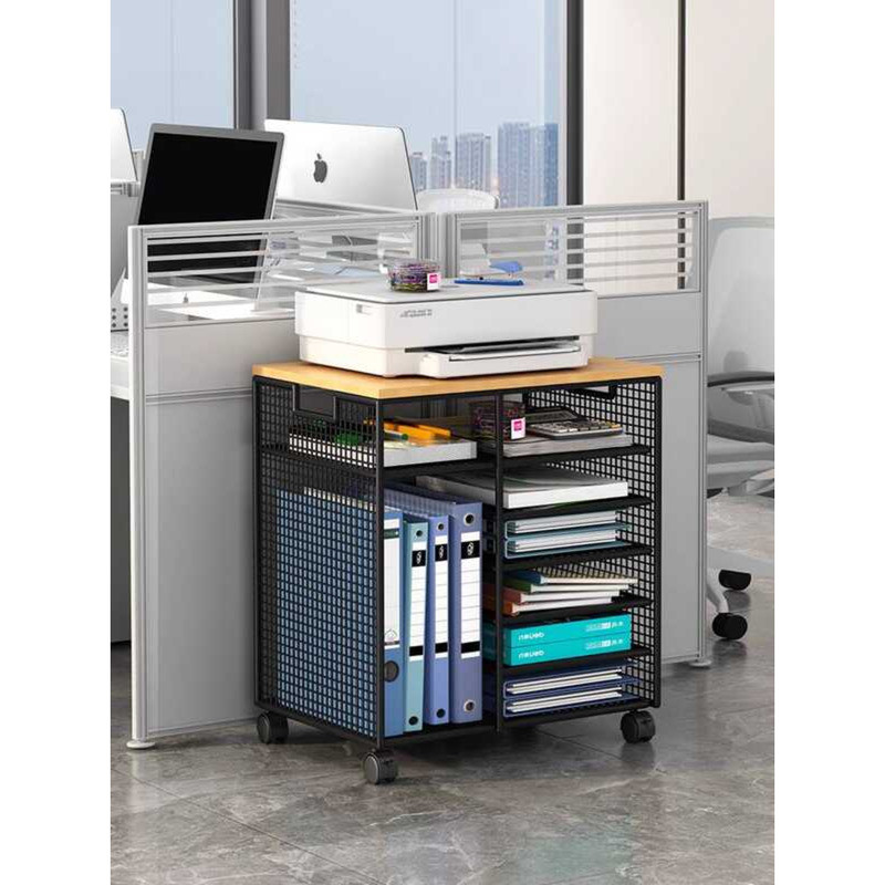 Office Desk Rack Floor-standing Under-desk Printer Organizer Movable ...