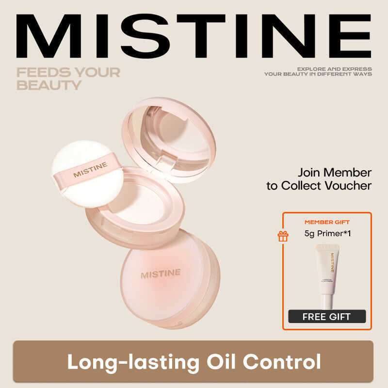 MISTINE 24H Oil Control Translucent Loose Powder Setting Foundation ...