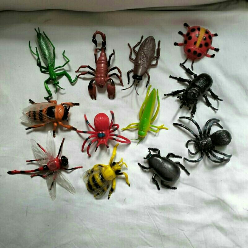 Different kind of insects pretend toys (12 in 1) | Shopee Philippines