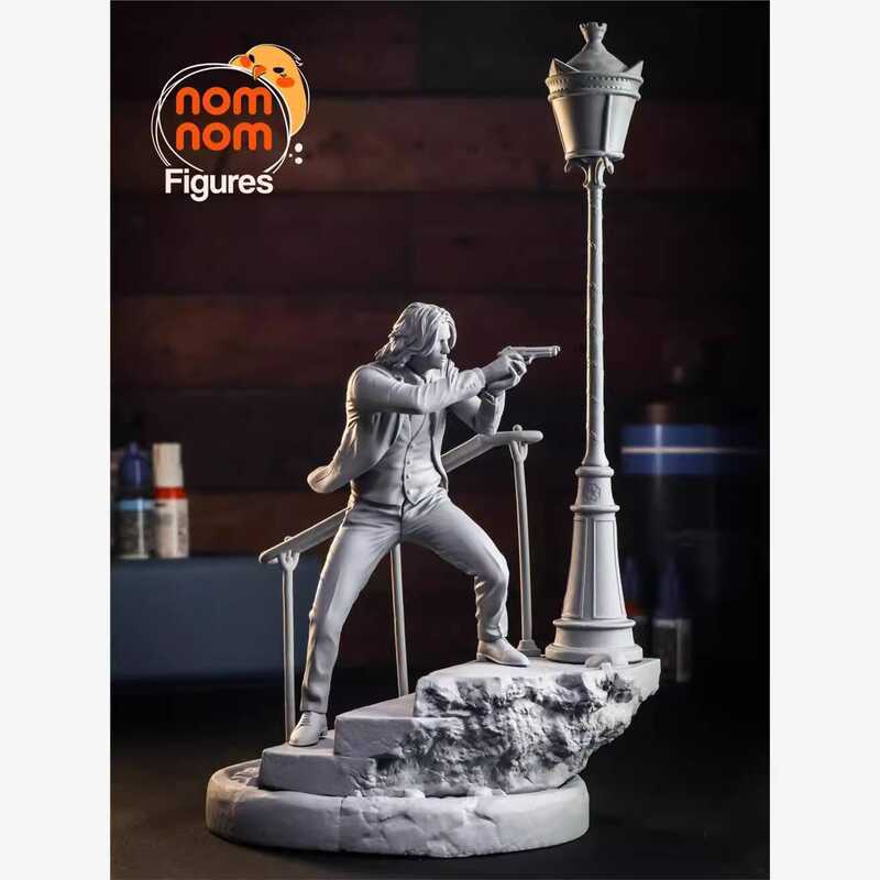 1/10 John Wick GK White Mold Unpainted 3D Printed Speedy Agent Keanu ...