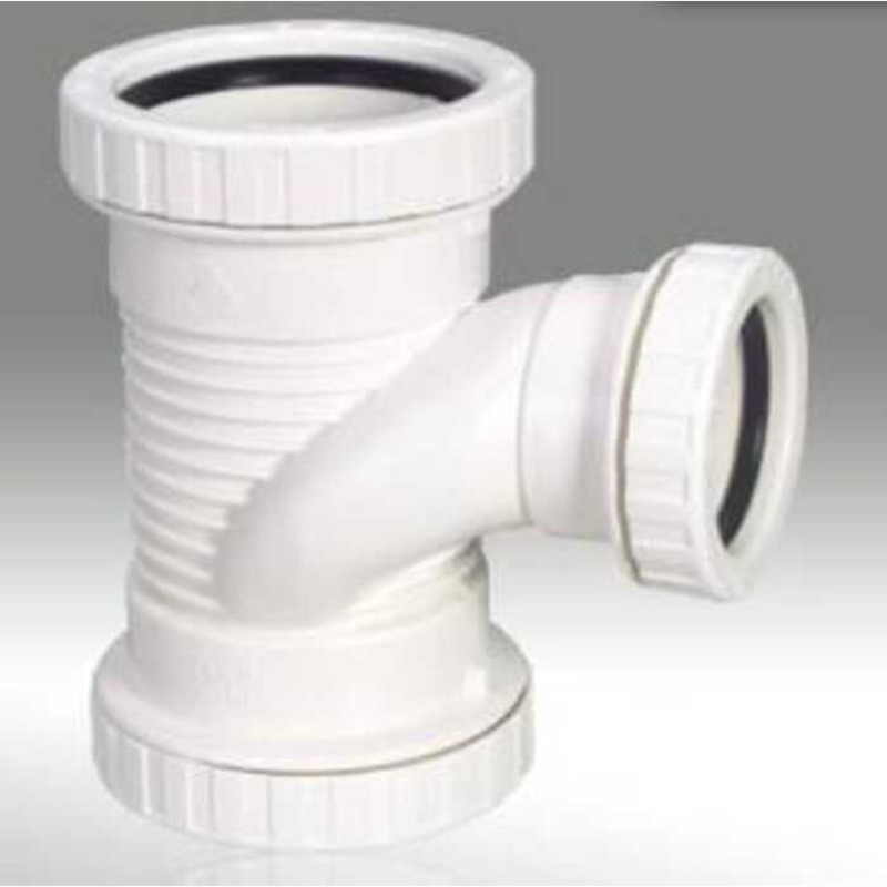 PVC Reducer Silencer Pipe Spiral / Silent Y-Type Inverted Tee 50 110 to ...