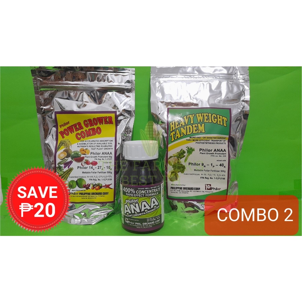 Combo 2 PHILOR (Power Grower Combo, Heavy Weight Tandem & 250mL ANAA ...