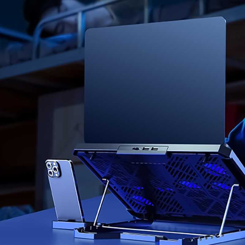 Laptop Gaming Coog Pad Quiet Radiator 8 Fans With Backlit Djustable ...