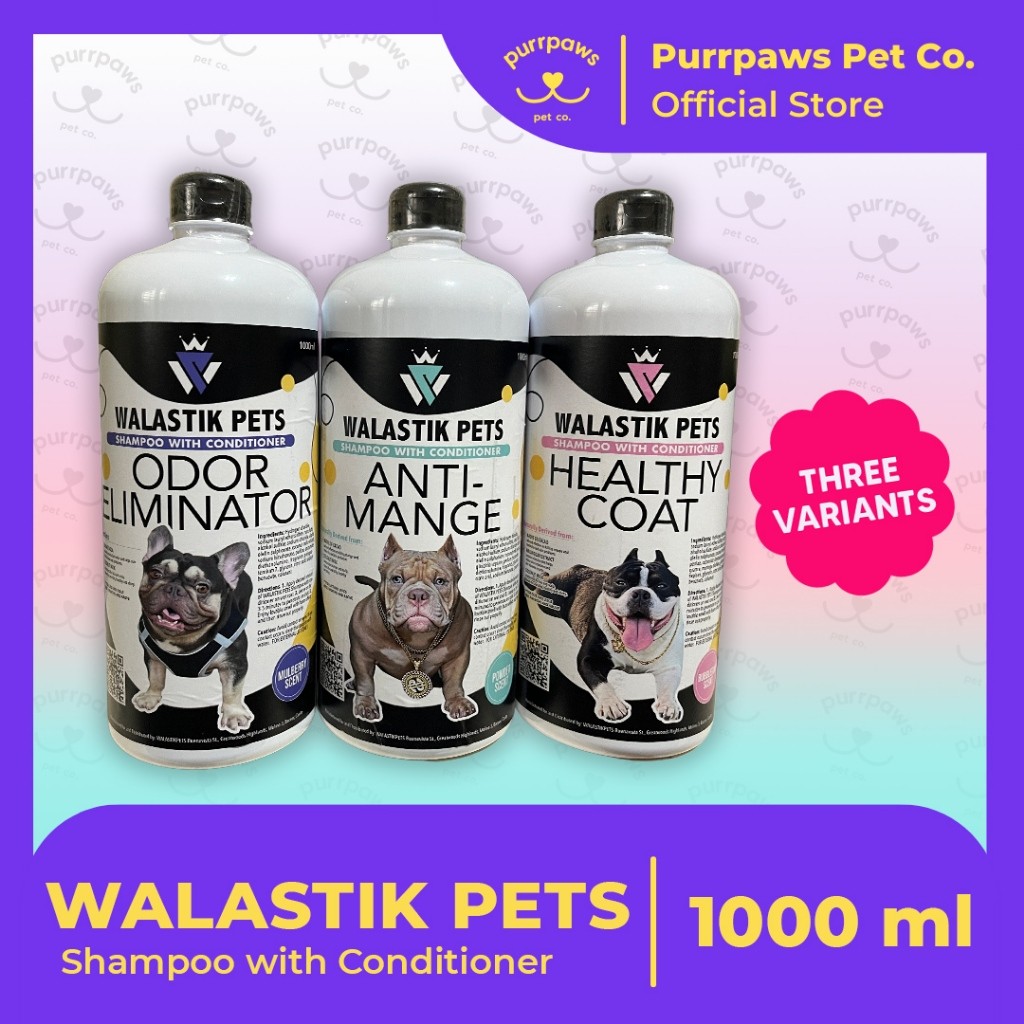 WALASTIK PETS Shampoo with Conditioner (1000 ml) (3 variants) | Shopee ...