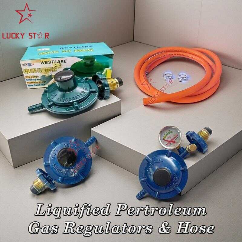 Liquified Petroleum Gas Regulators And Hose Tank With Gauge LPG Metal ...