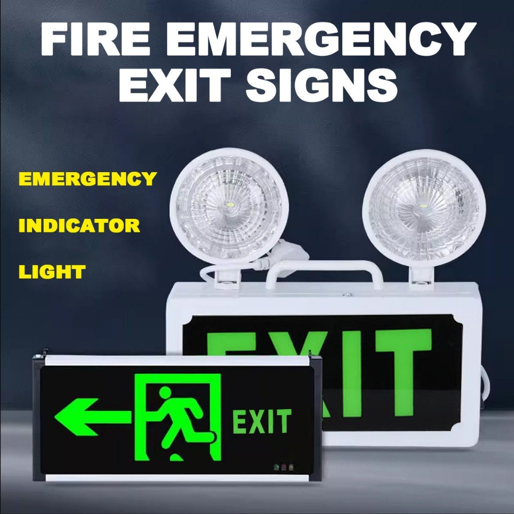 fire exit signage emergency lamp fire exit signage glow in the dark ...