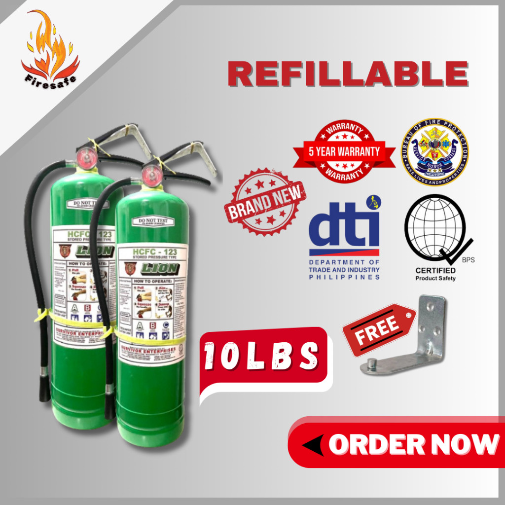 10lbs HCFC-123 Green Extinguisher HCFC-123 Extinguisher 10LBS | Shopee ...