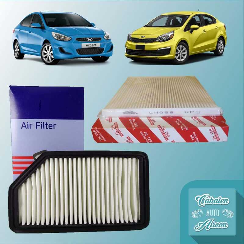 Package Combo Air Filter Cabin Filter For Hyundai Accent And Kia Rio 1. ...