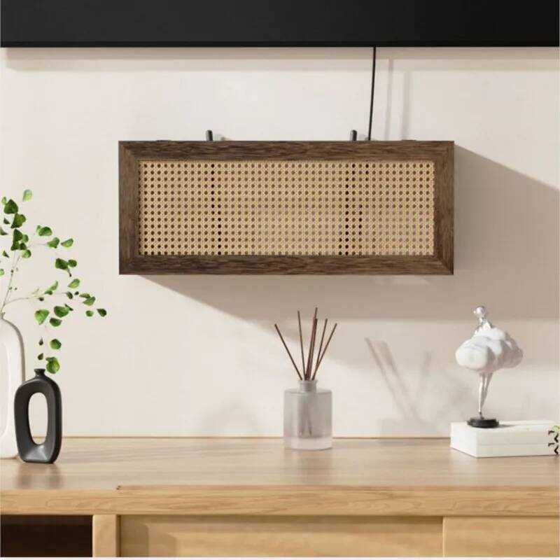 Wood Solid Router Storage Box Wall Mounted Wifi Cable Collection Box ...