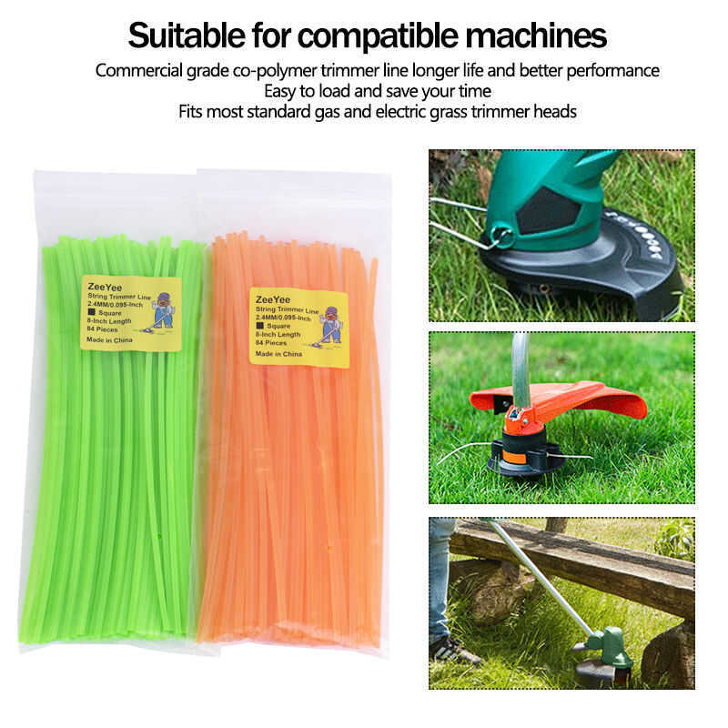Precut String Trimmer Mowing Square Nylon Cord Wire Grass Rope Strimmer ...