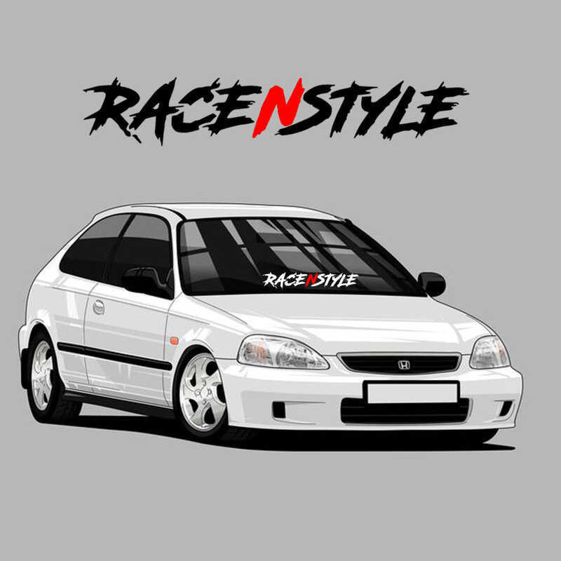 LY Racenstyle Windshield Sticker Decals Custom Car Graphics Vinyl ...
