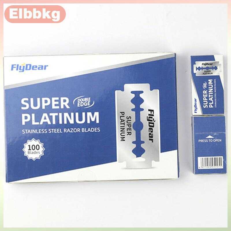 Elbbkg 10 Pcs Stainless Steel Shaver Blades Men Double Edge Razor Sharp ...