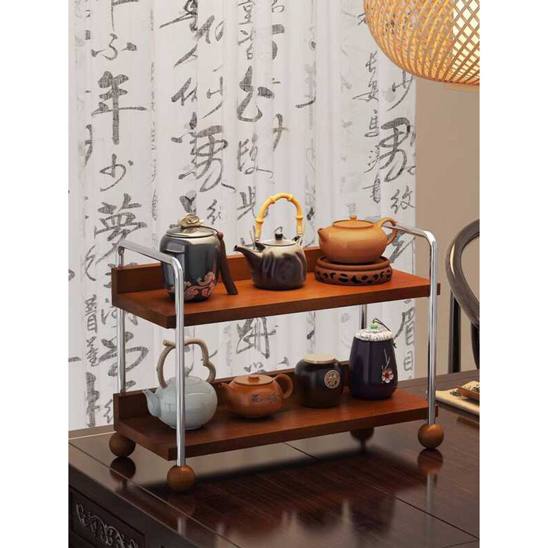 Tea Shelf Dining Table Countertop Vintage Water Cup Rack Storage ...