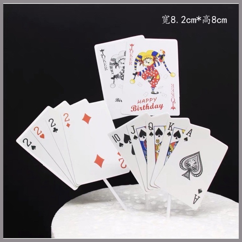 Shop cake topper playing cards for Sale on Shopee Philippines