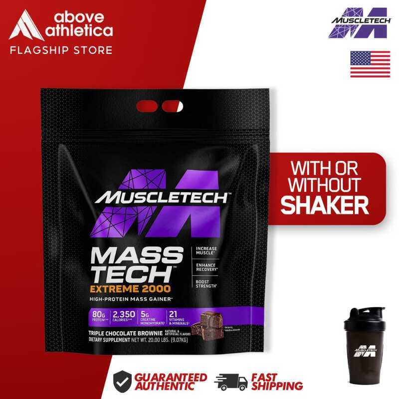 MuscleTech MassTech Extreme 2000, 20lbs Mass Tech Powder Whey Protein ...