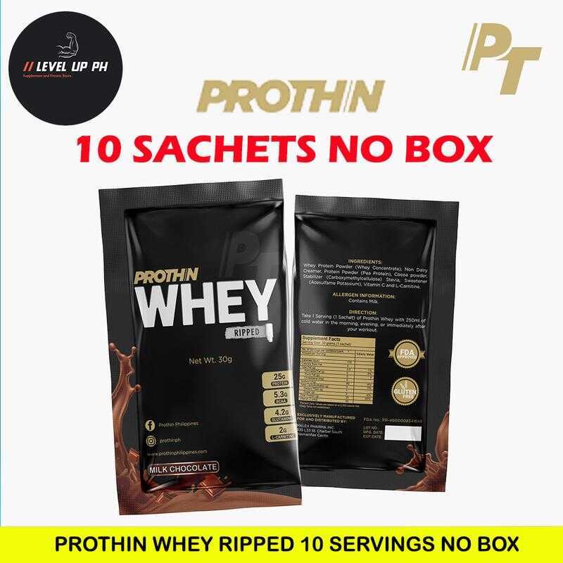 Prothin Whey Ripped Protein Powder 10 Sachets NO BOX FDA | Shopee ...