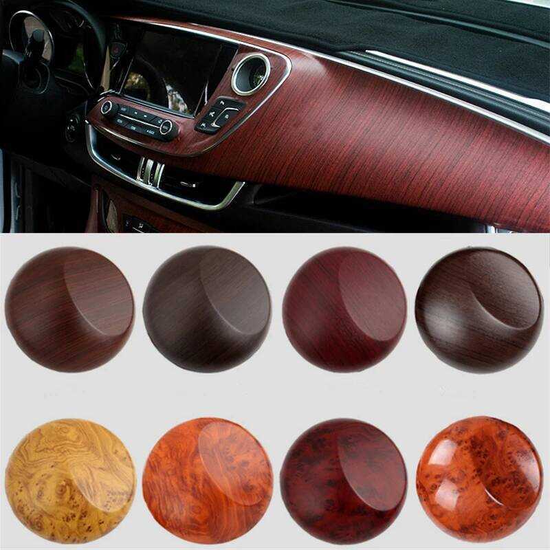 PVC 30X100cm Wood Grain Textured Car Interior Stickers Waterproof Vinyl ...