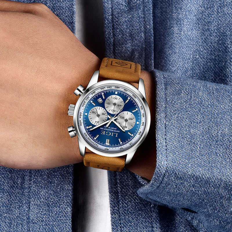 's Watch Three Six Hands Multi-Function Chronograph Waterproof Luminous ...