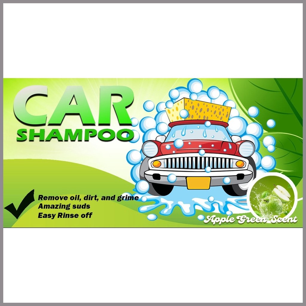 ∛ STICKER LABEL FOR CAR SHAMPOO | Shopee Philippines