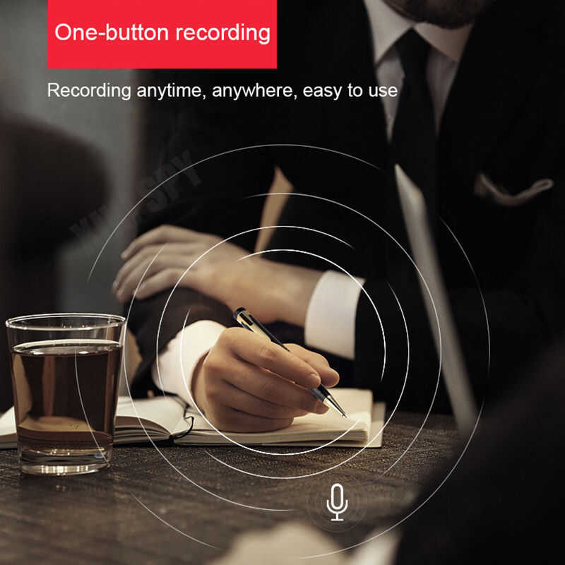 Voice Recorder Mini Pen Activated Recording Dictaphone Micro Audio ...