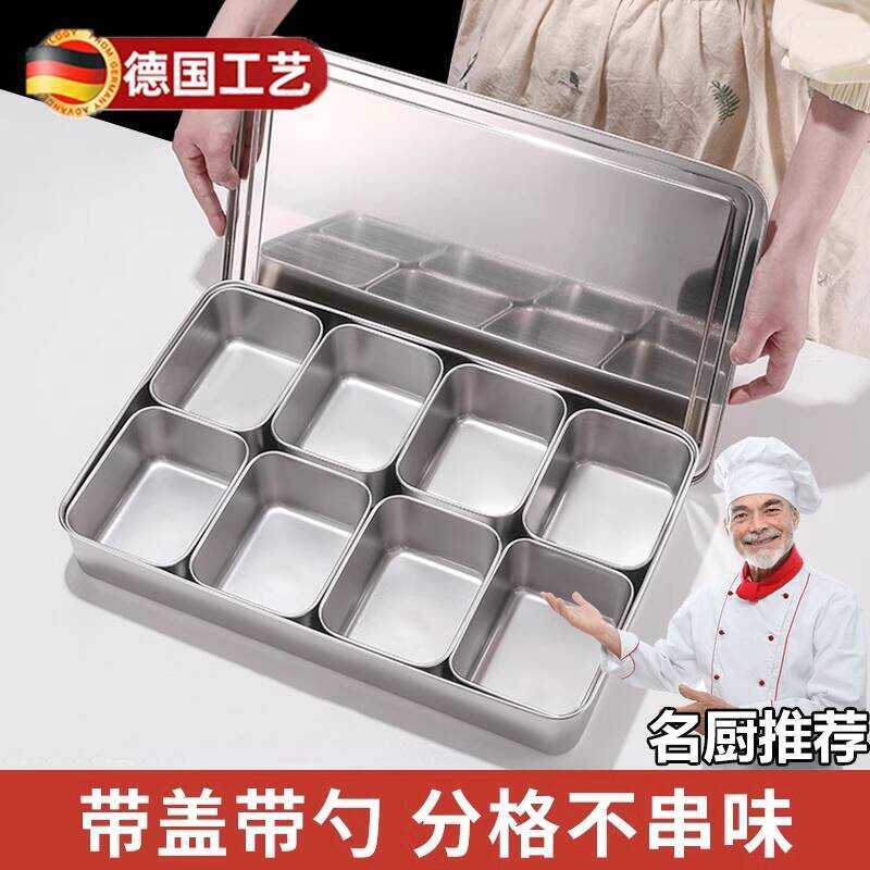 Commercial Multi-Compartment Spice Jar Stainless Steel Kitchen ...
