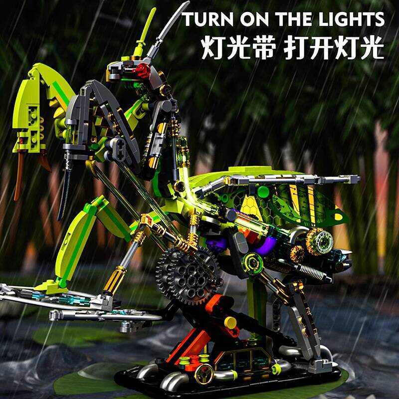 Mechanical Mantis National Trend Insect Building Blocks Model Ornament ...